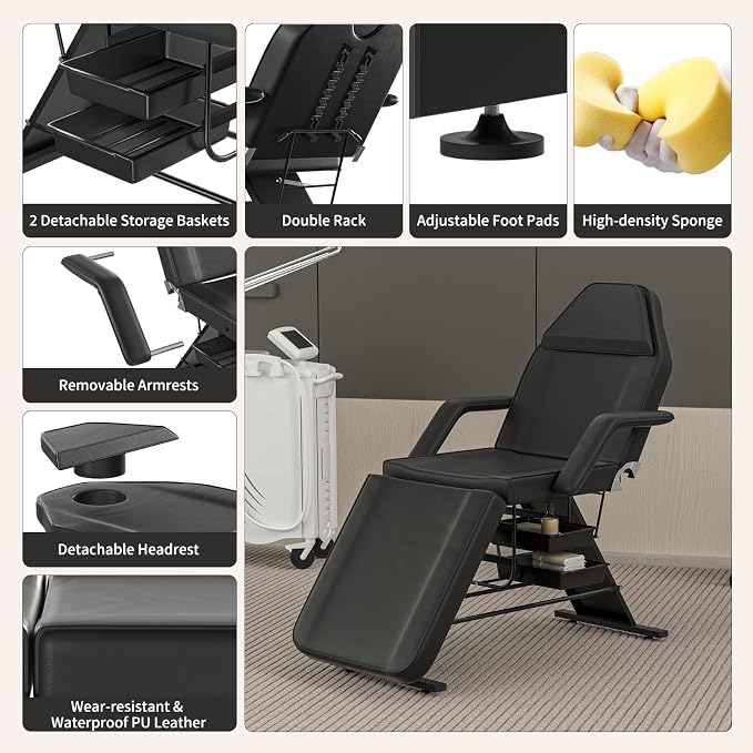 Black & Stool & Trays
