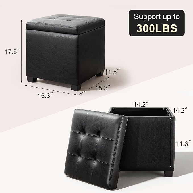 Faux Leather -Black With Tray