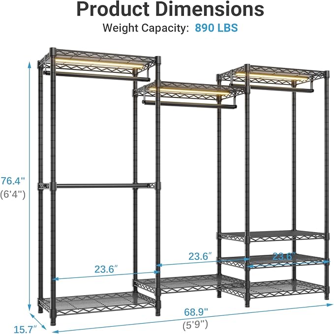 Black Rack With Grey Cover