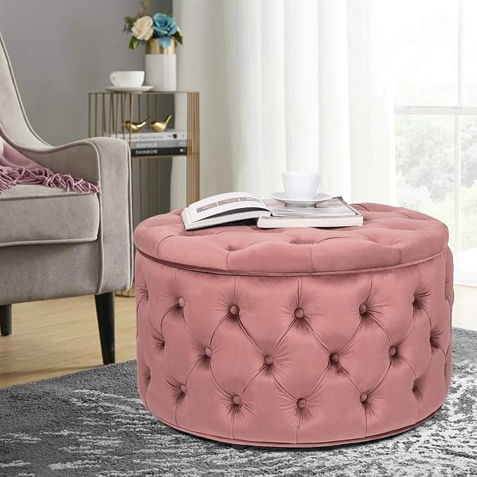 Pink Round Storage