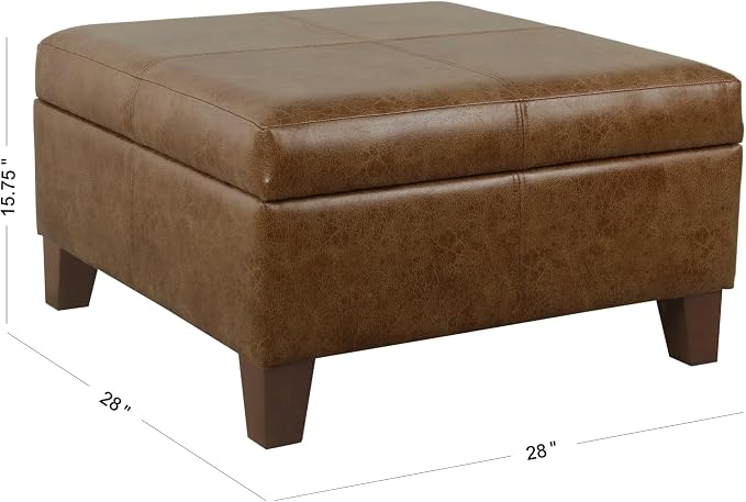 Distressed Brown Faux Leather