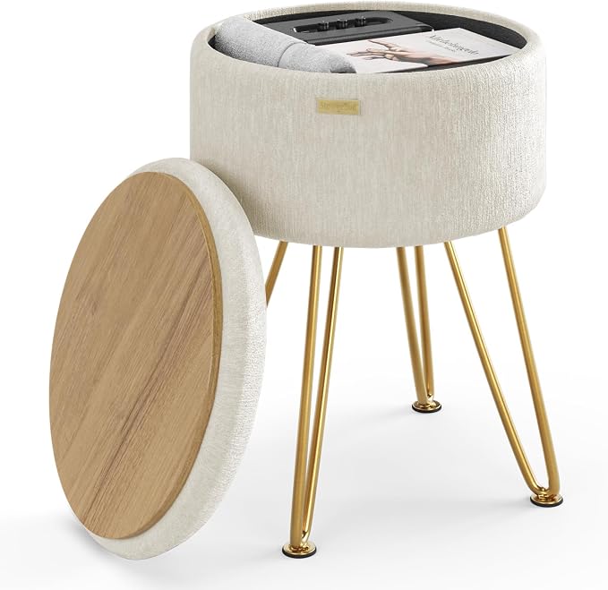 Cream/Gold Legs