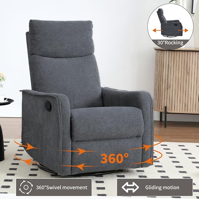 Grey + Metal & Wood + Fiber Foam and Polyester Fiber Pad