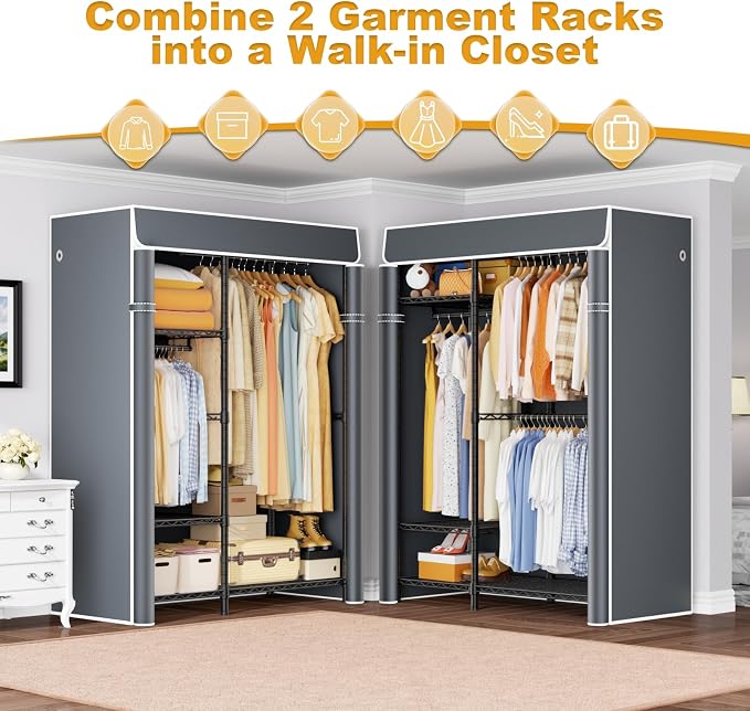 Black Rack With Gray Cover