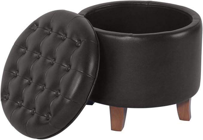 Black Faux Leather