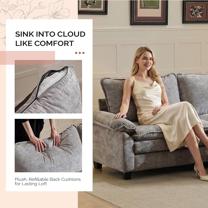 Chenille Light Grey