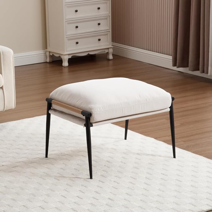 Beige Single Ottoman