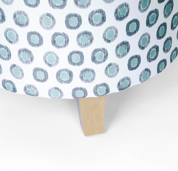 Small Green Medallion Ikat Print