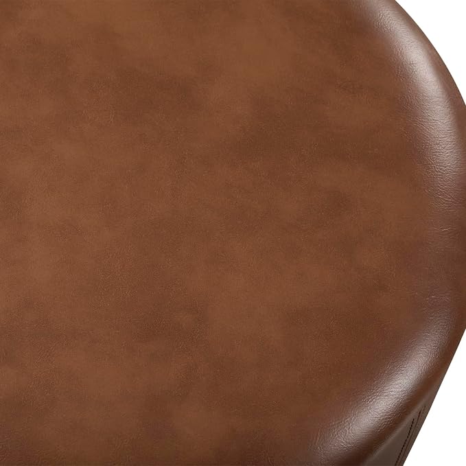 Brown Leather With Tray Lid