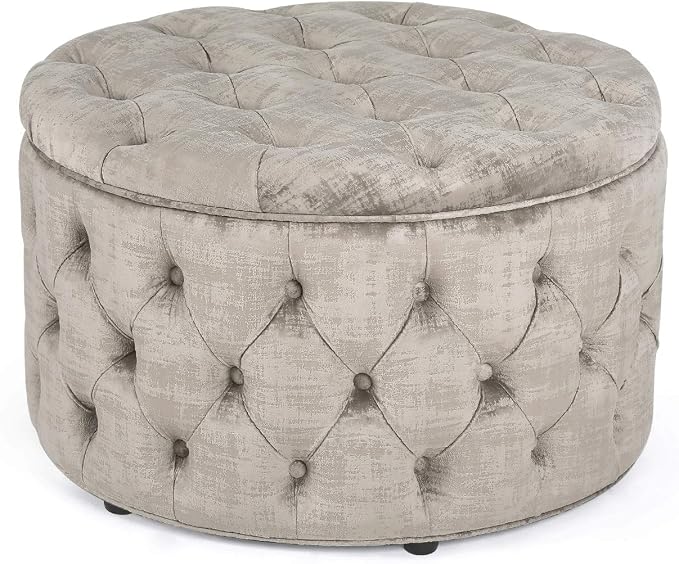 Beige Round Storage