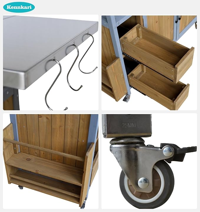 Walnut Brwon+blue-gray