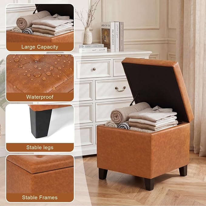 Orange Distressed Leather Grain