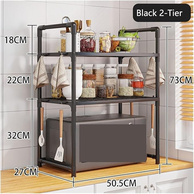 Black 2-tier