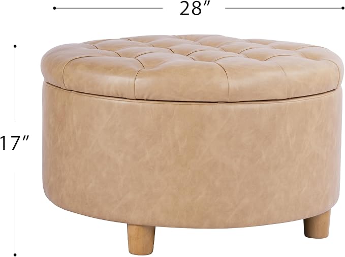 Light Camel Faux Leather