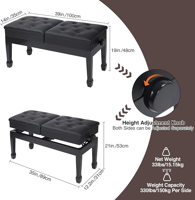 Black 2 Seat - Longer