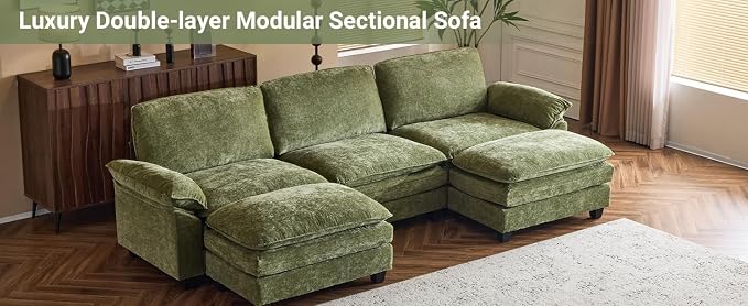 Chenille Olive Green