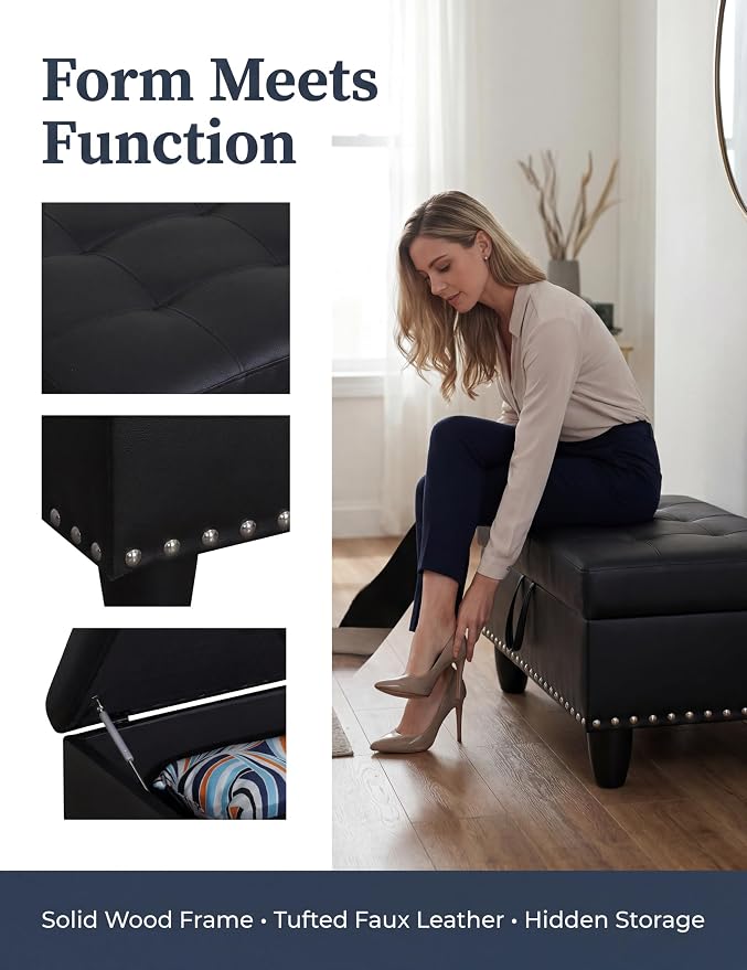 Black-faux Leather