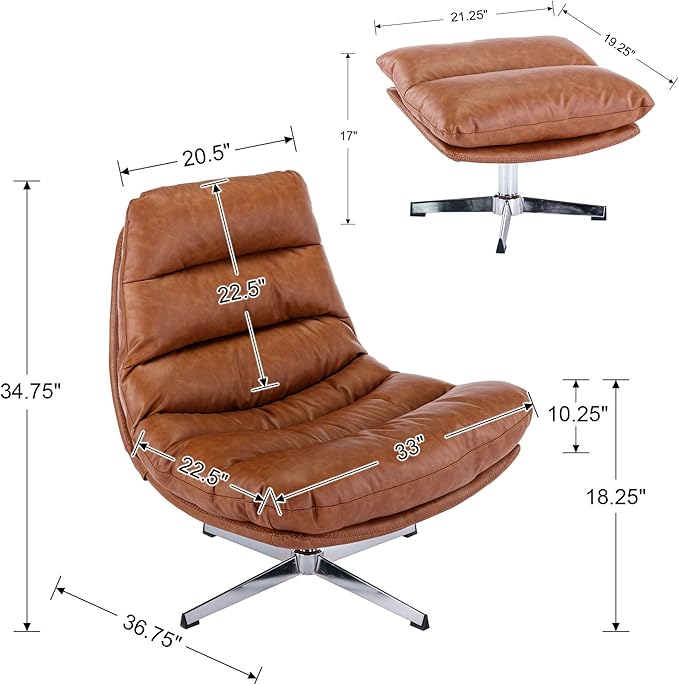 Brown Faux Leather