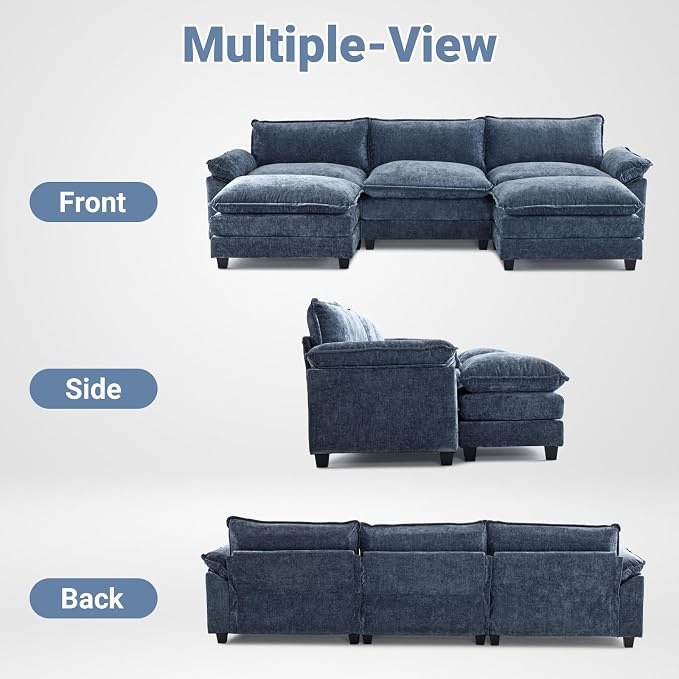 Chenille Navy Blue