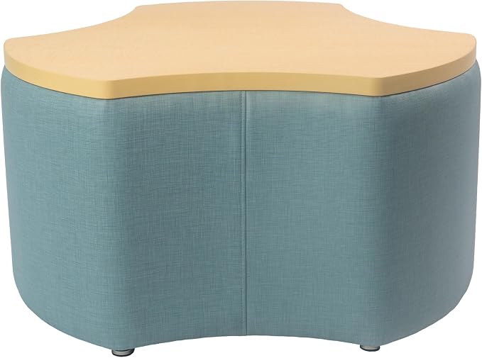 Sky Blue Crosshatch/Maple