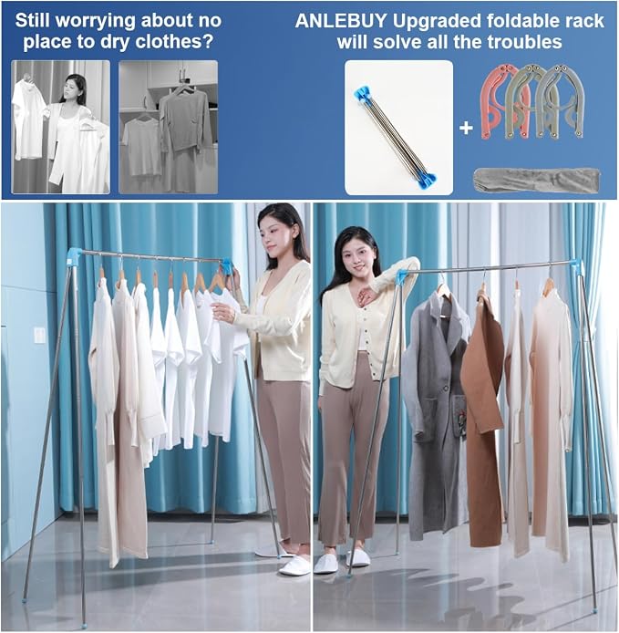 Blue+3 Foldable Hangers