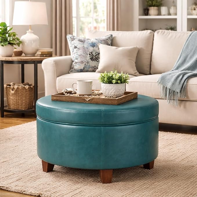 Teal Faux Leather