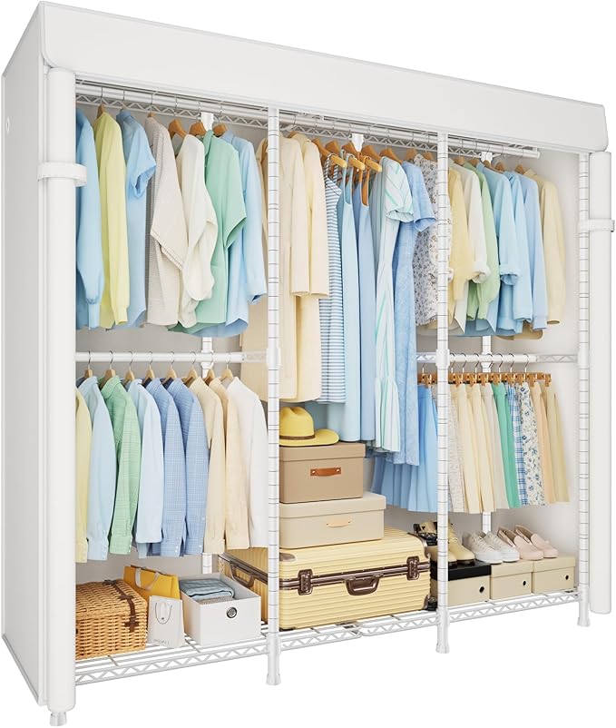 White Rack With White Cover