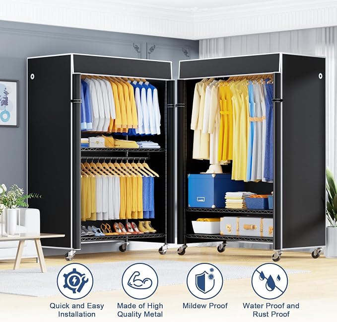 Black Rack with Black Cover