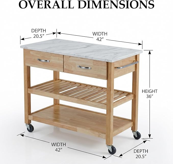 Oak-faux Marble Top