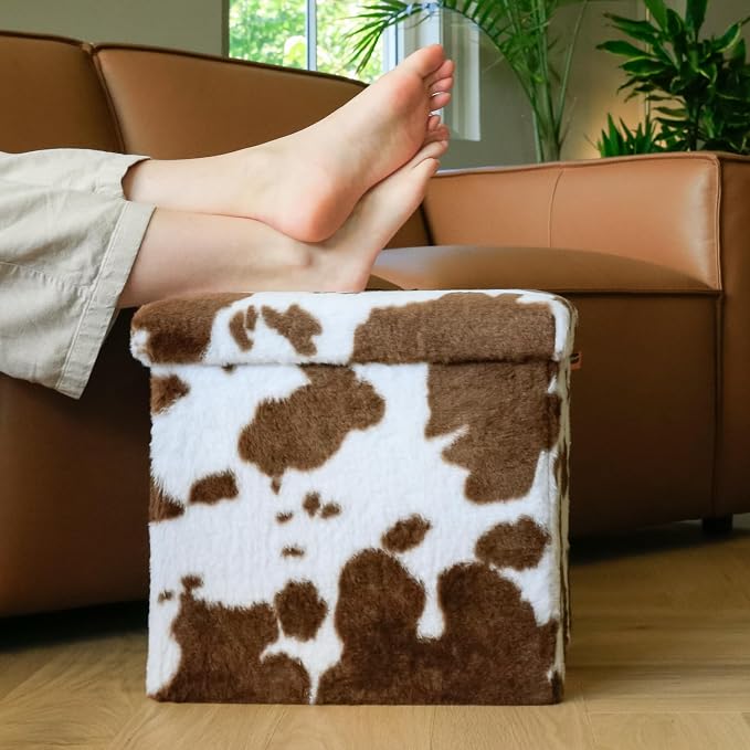 Cowhide Brown/White