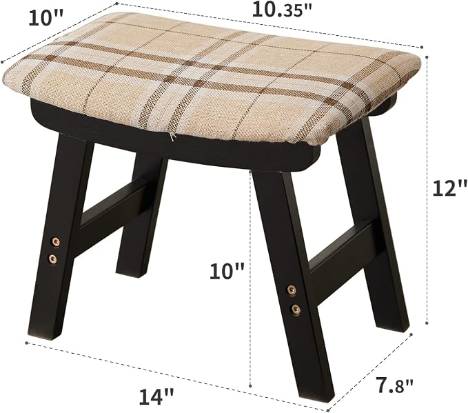 Black Stool Legs - Stripes Surface
