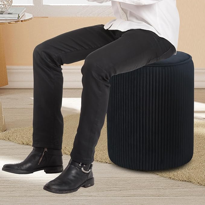 Black Striped Velvet