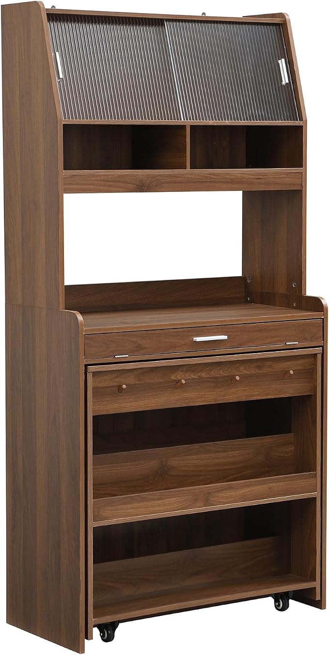 Walnut Wood+mdf + Farmhouse