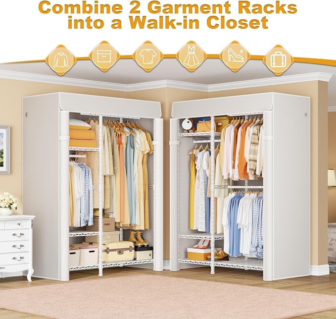 White Rack With White Cover