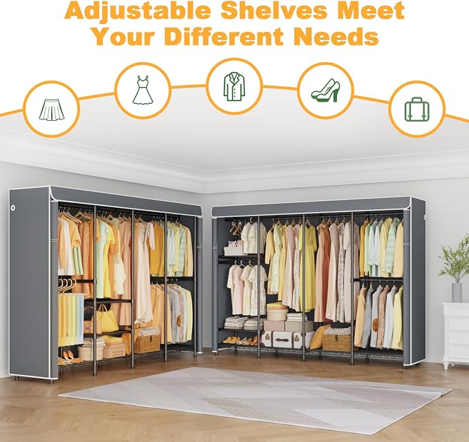 Black Rack with Gray Cover