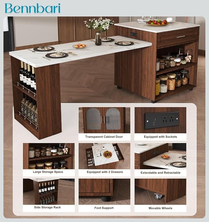 Walnut & Marble-grain