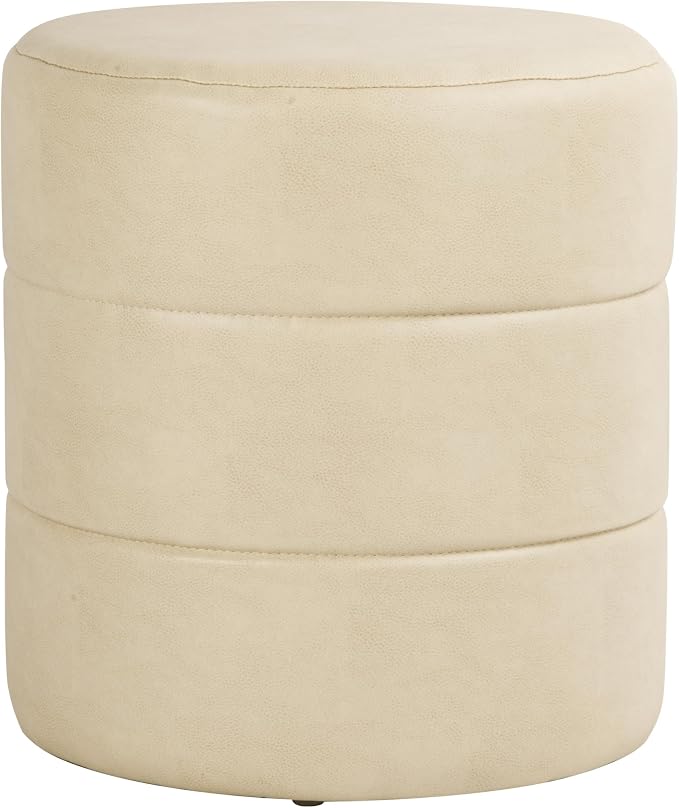 Cream Faux Leather