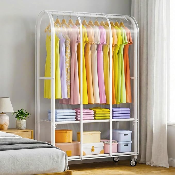 White Rack with Clear Cover