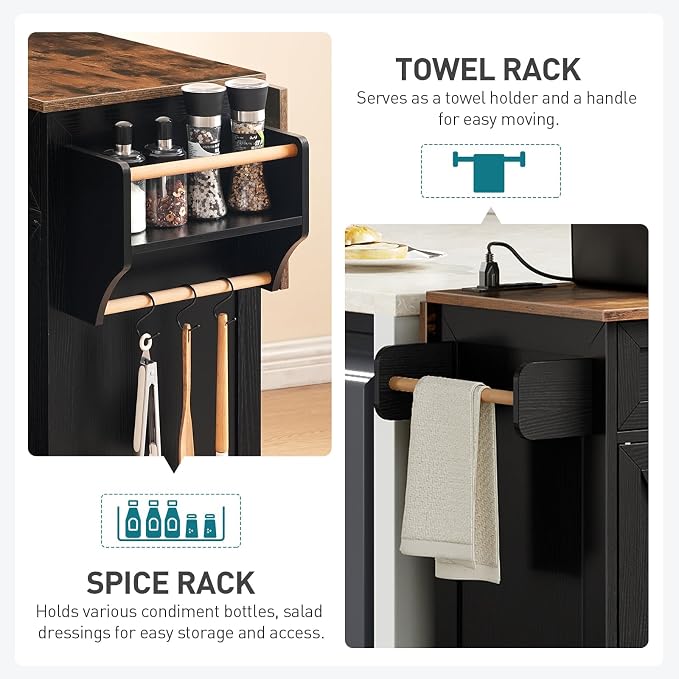 Black + Rustic Brown