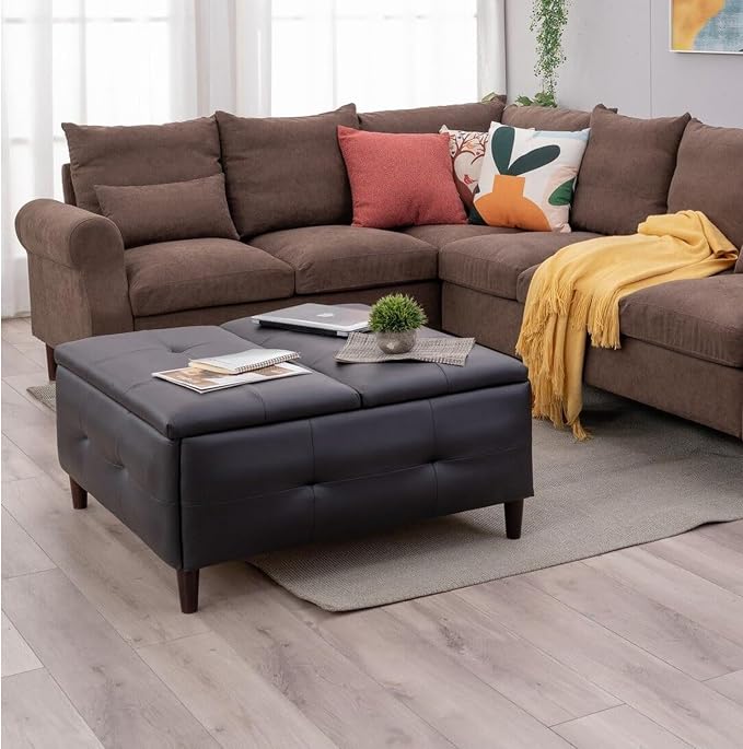 Black Leather-like Fabric
