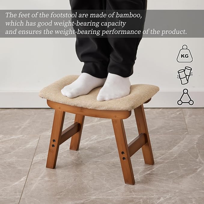 Brown Stool Legs - Beige Surface