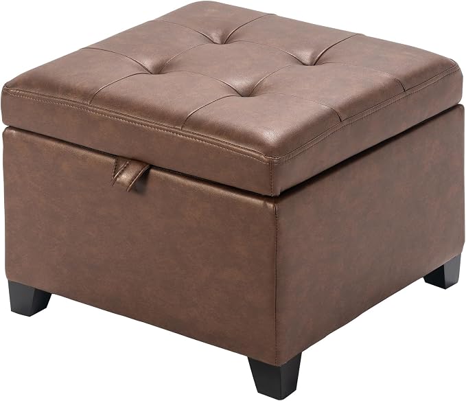 Style3 Rust Brown Faux Leather
