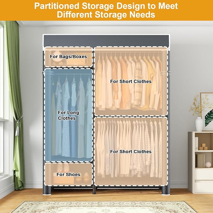 Black Rack With Gray Cover