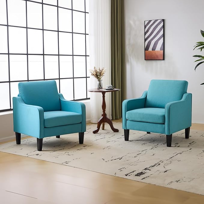 Teal Blue Linen