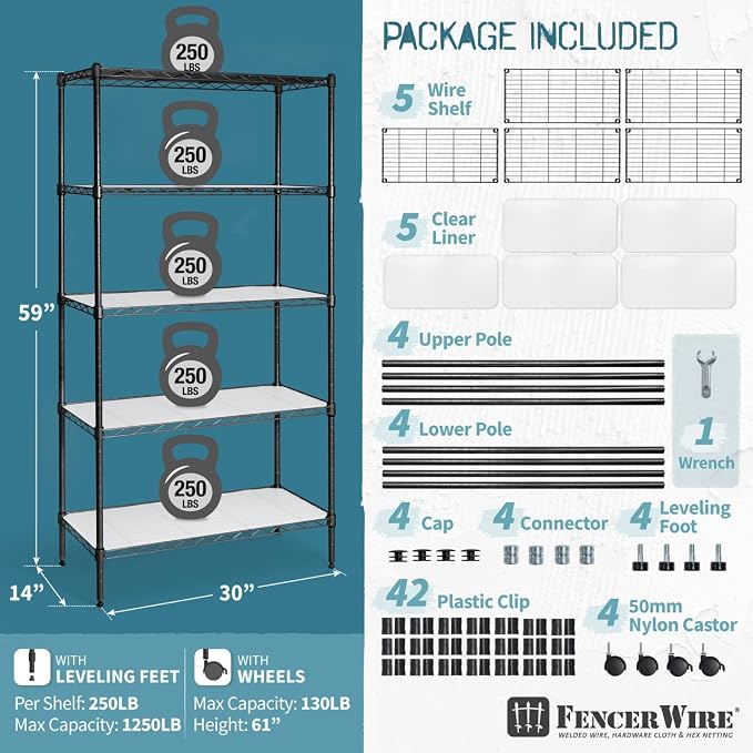 5-tier W/ Liners