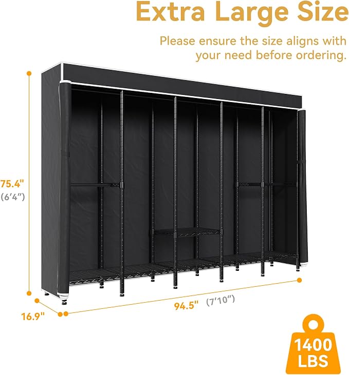 Black Rack with Black Cover