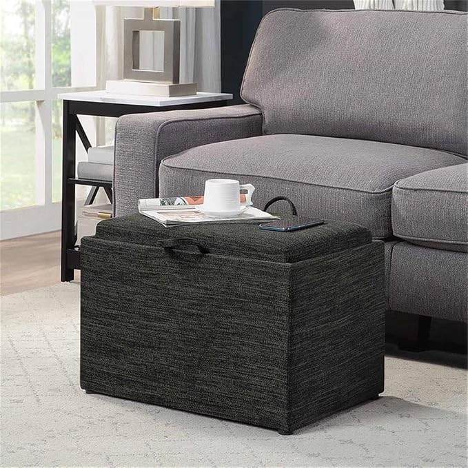 Dark Charcoal Gray Fabric