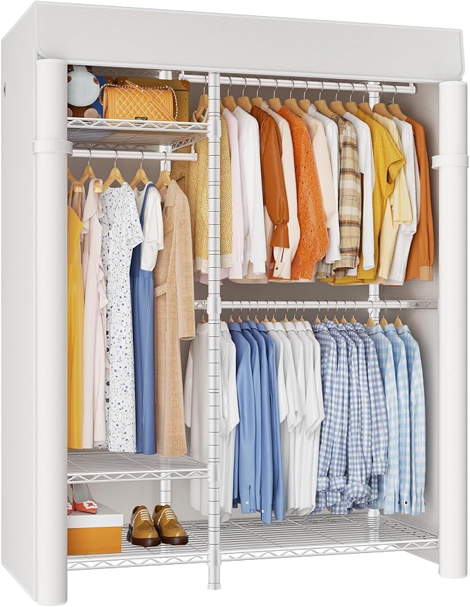 White Rack With White Cover