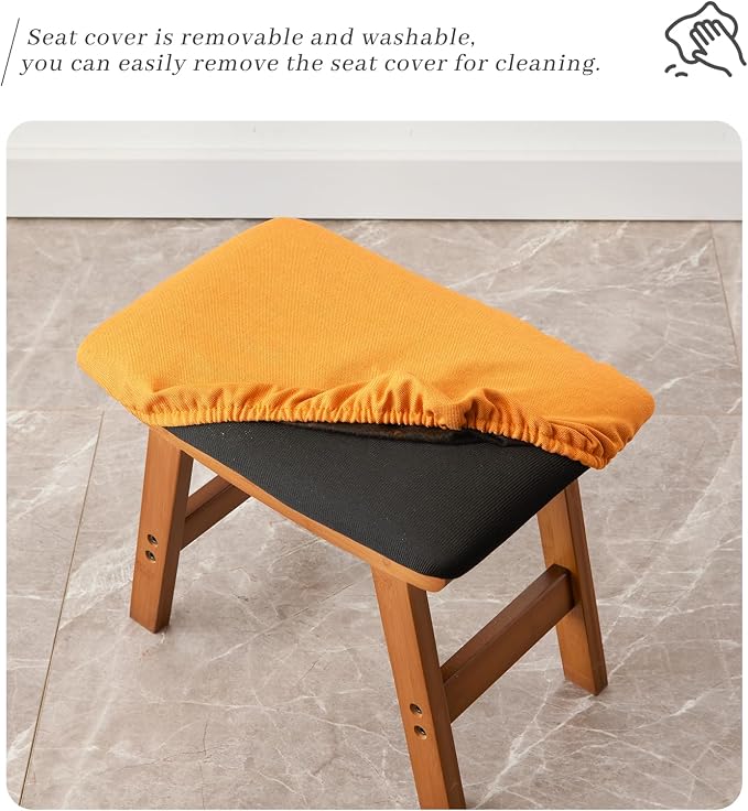 Brown Stool Legs - Orange Surface