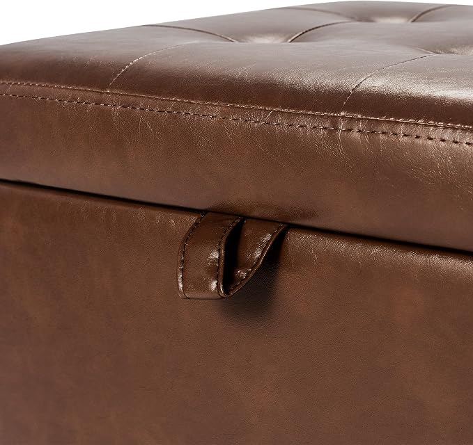 Style2 Faux Leather Coffee